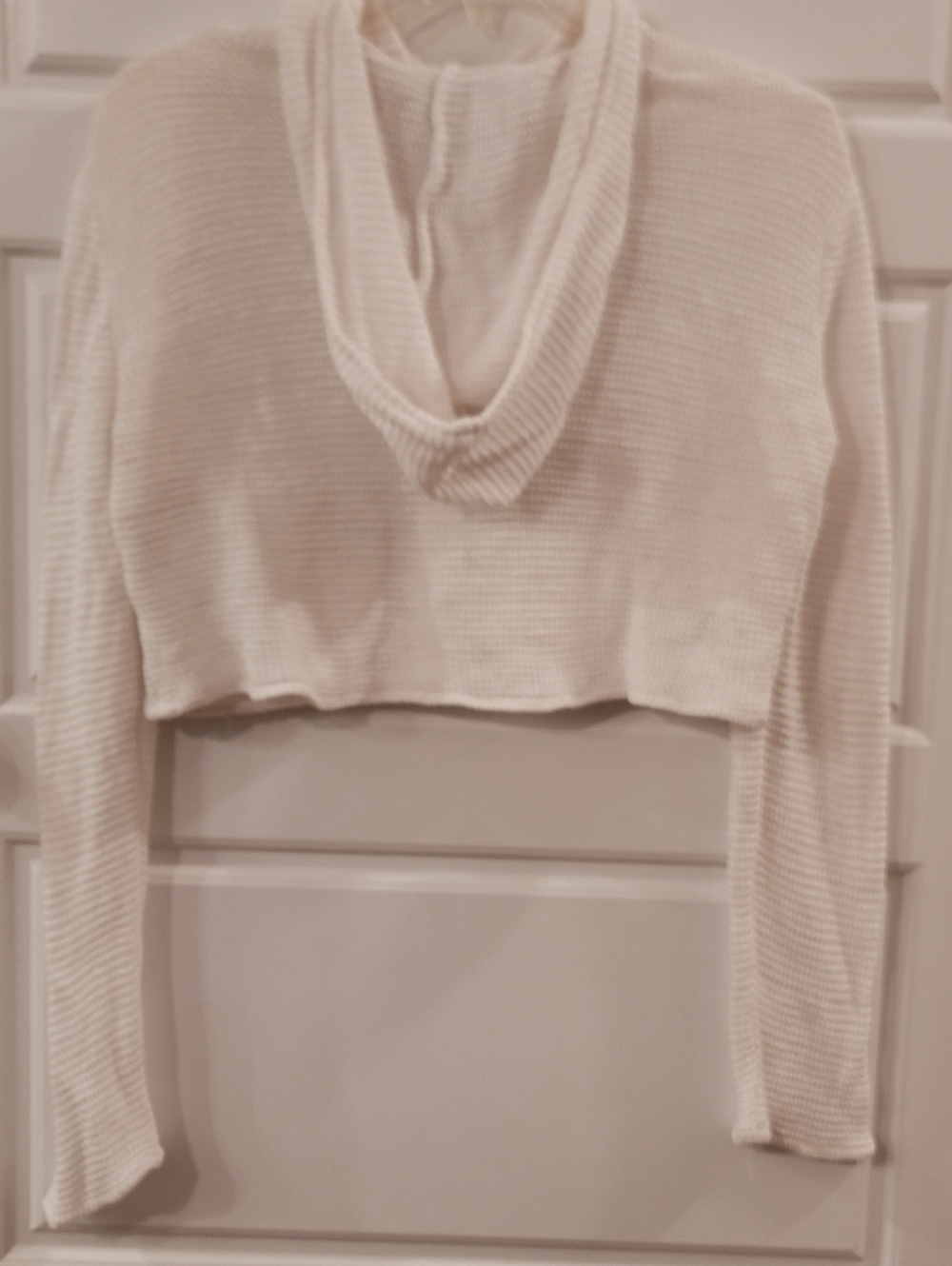 Ralph Lauren Purple Label 100% Linen Cropped Hooded Cardigan Size 4 Made in USA - Picture 10 of 16
